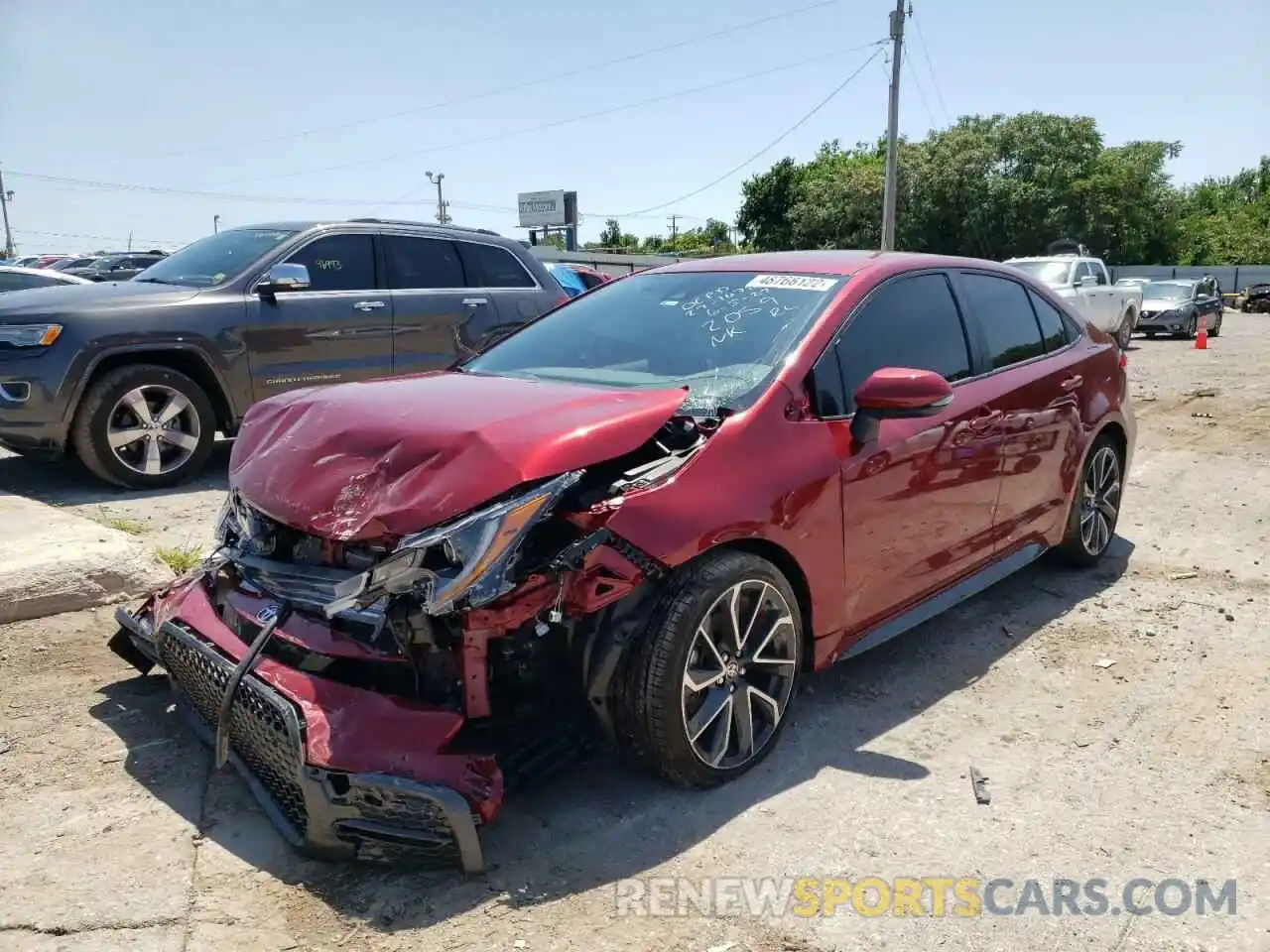 2 Photograph of a damaged car JTDS4MCE0NJ092059 TOYOTA COROLLA 2022