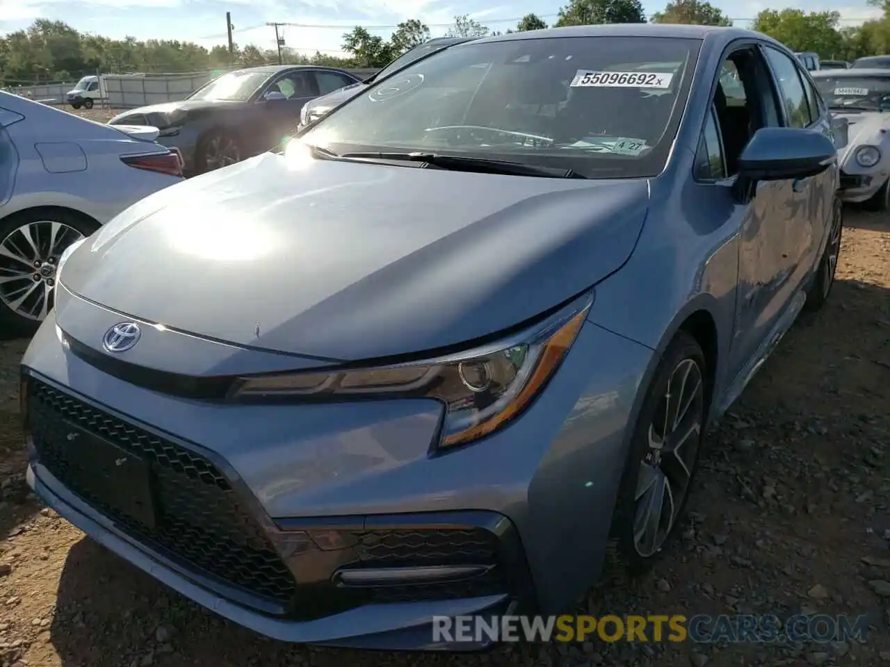 2 Photograph of a damaged car JTDS4MCE0NJ095592 TOYOTA COROLLA 2022