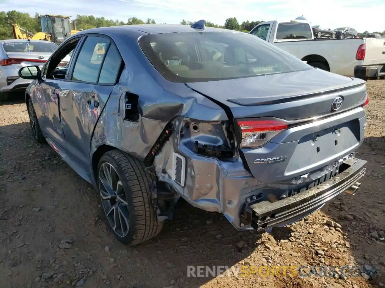 3 Photograph of a damaged car JTDS4MCE0NJ095592 TOYOTA COROLLA 2022