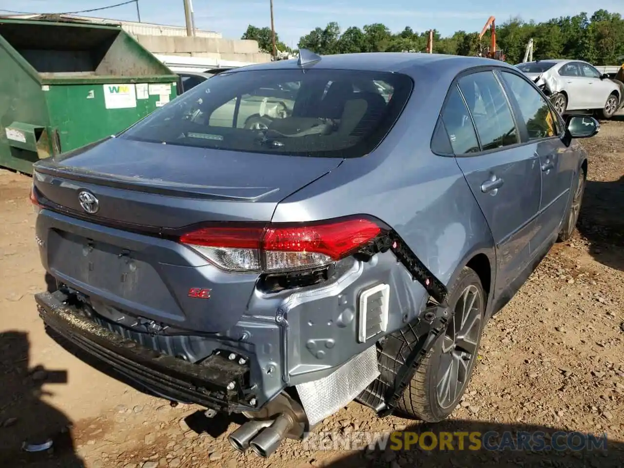 4 Photograph of a damaged car JTDS4MCE0NJ095592 TOYOTA COROLLA 2022