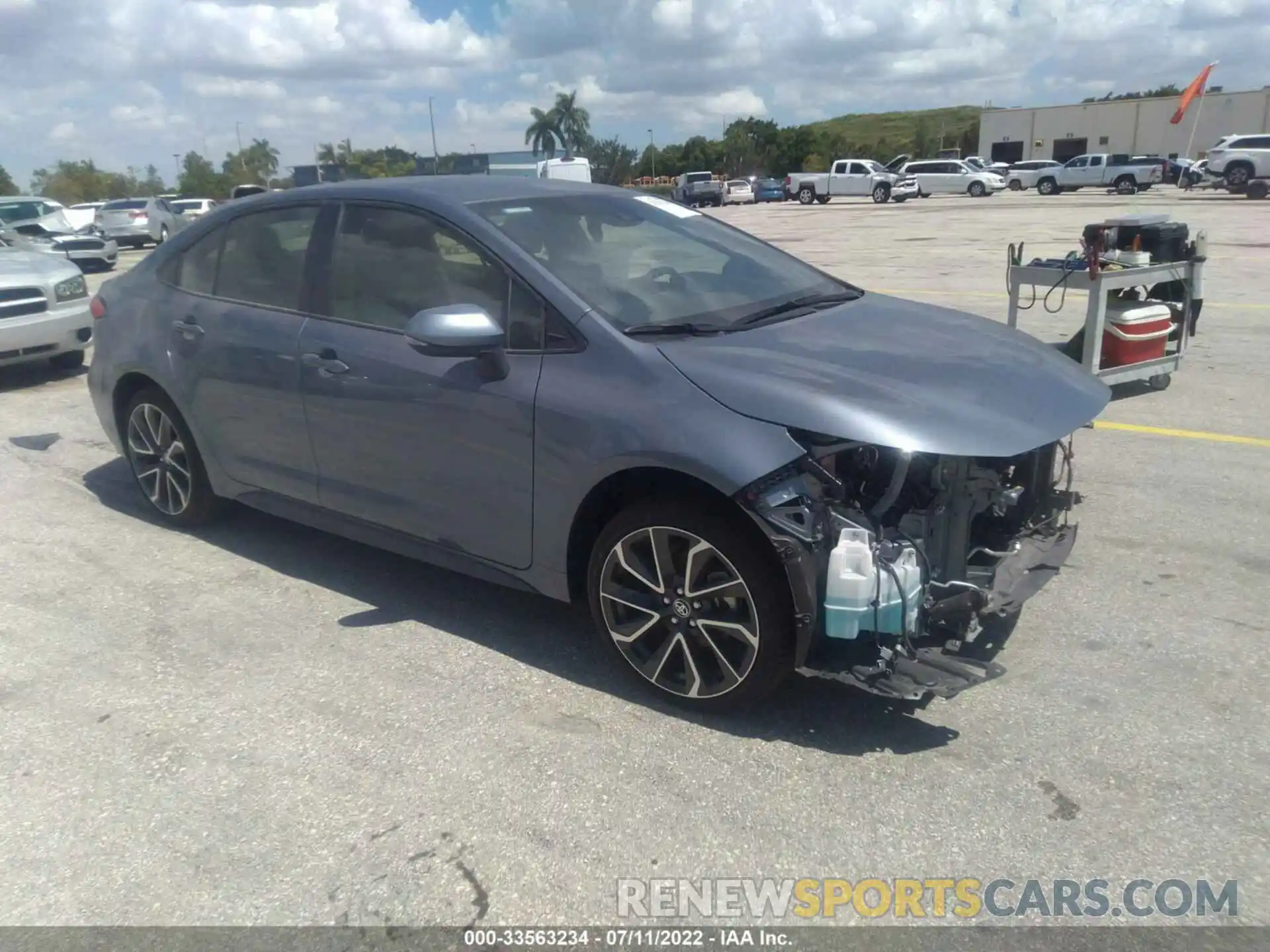 1 Photograph of a damaged car JTDS4MCE1N3501769 TOYOTA COROLLA 2022