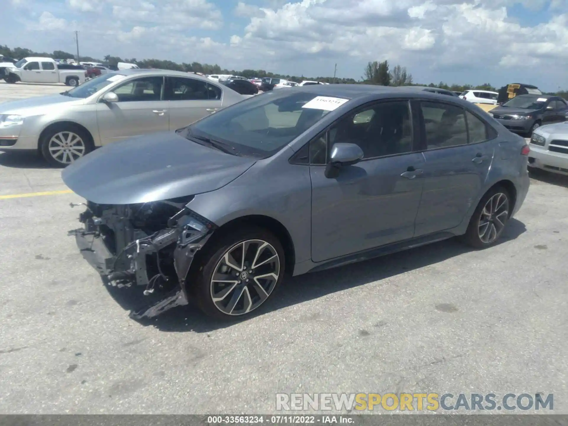 2 Photograph of a damaged car JTDS4MCE1N3501769 TOYOTA COROLLA 2022