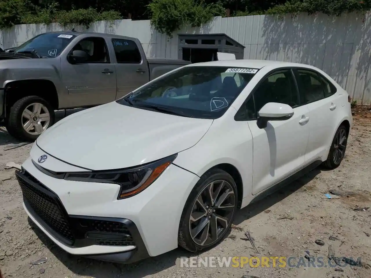 2 Photograph of a damaged car JTDS4MCE1N3507006 TOYOTA COROLLA 2022