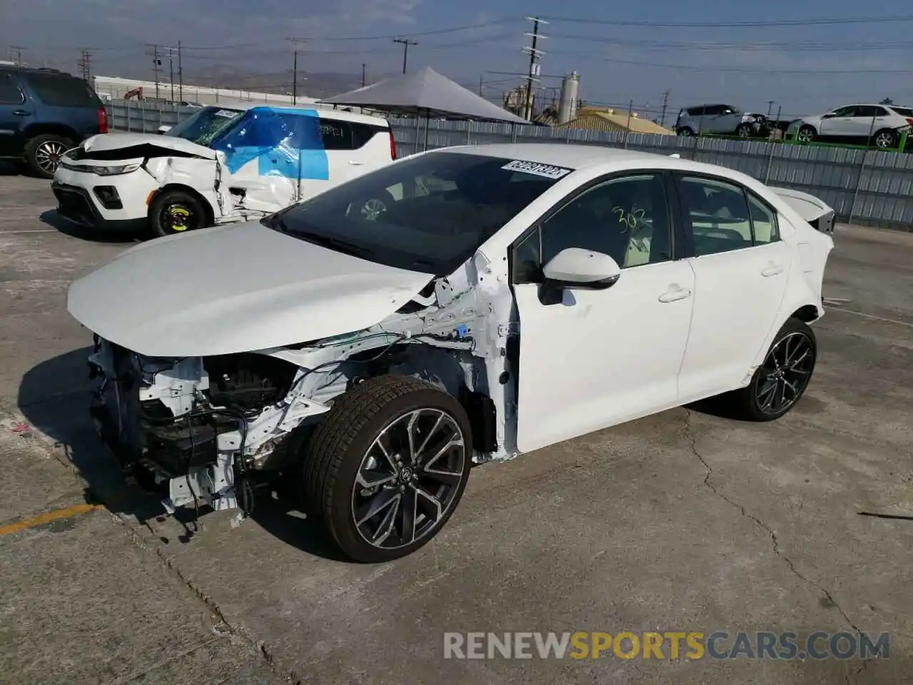 2 Photograph of a damaged car JTDS4MCE1N3510715 TOYOTA COROLLA 2022