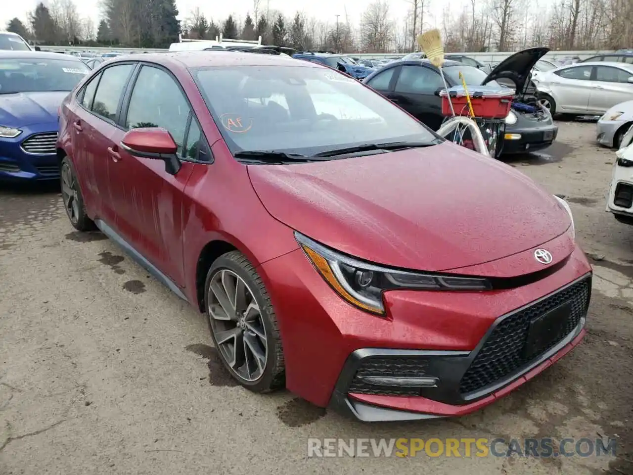 1 Photograph of a damaged car JTDS4MCE1NJ083158 TOYOTA COROLLA 2022