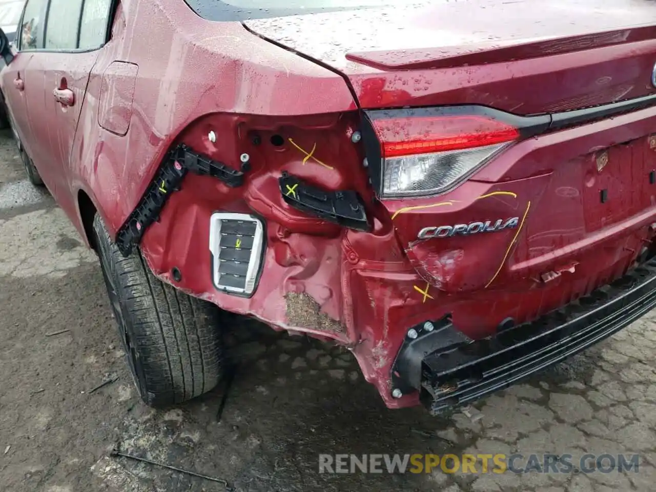 9 Photograph of a damaged car JTDS4MCE1NJ083158 TOYOTA COROLLA 2022