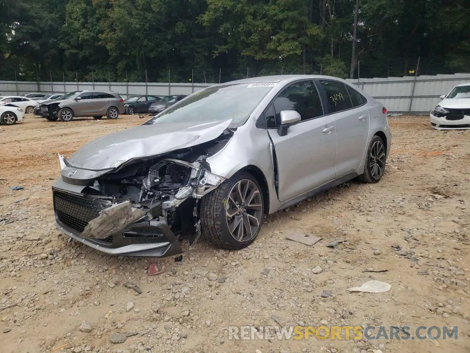 2 Photograph of a damaged car JTDS4MCE1NJ083581 TOYOTA COROLLA 2022