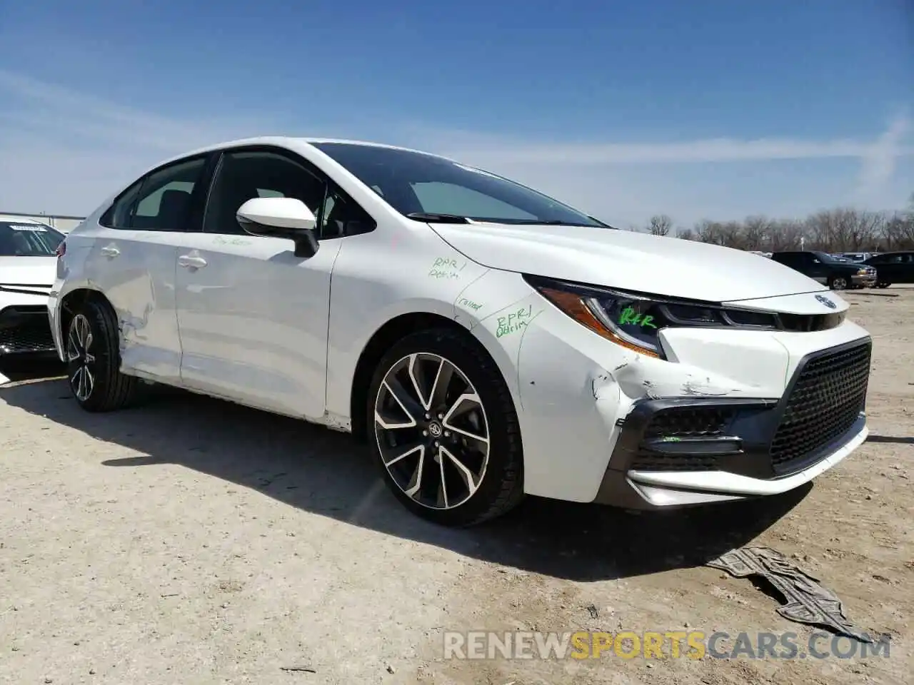 1 Photograph of a damaged car JTDS4MCE1NJ084097 TOYOTA COROLLA 2022