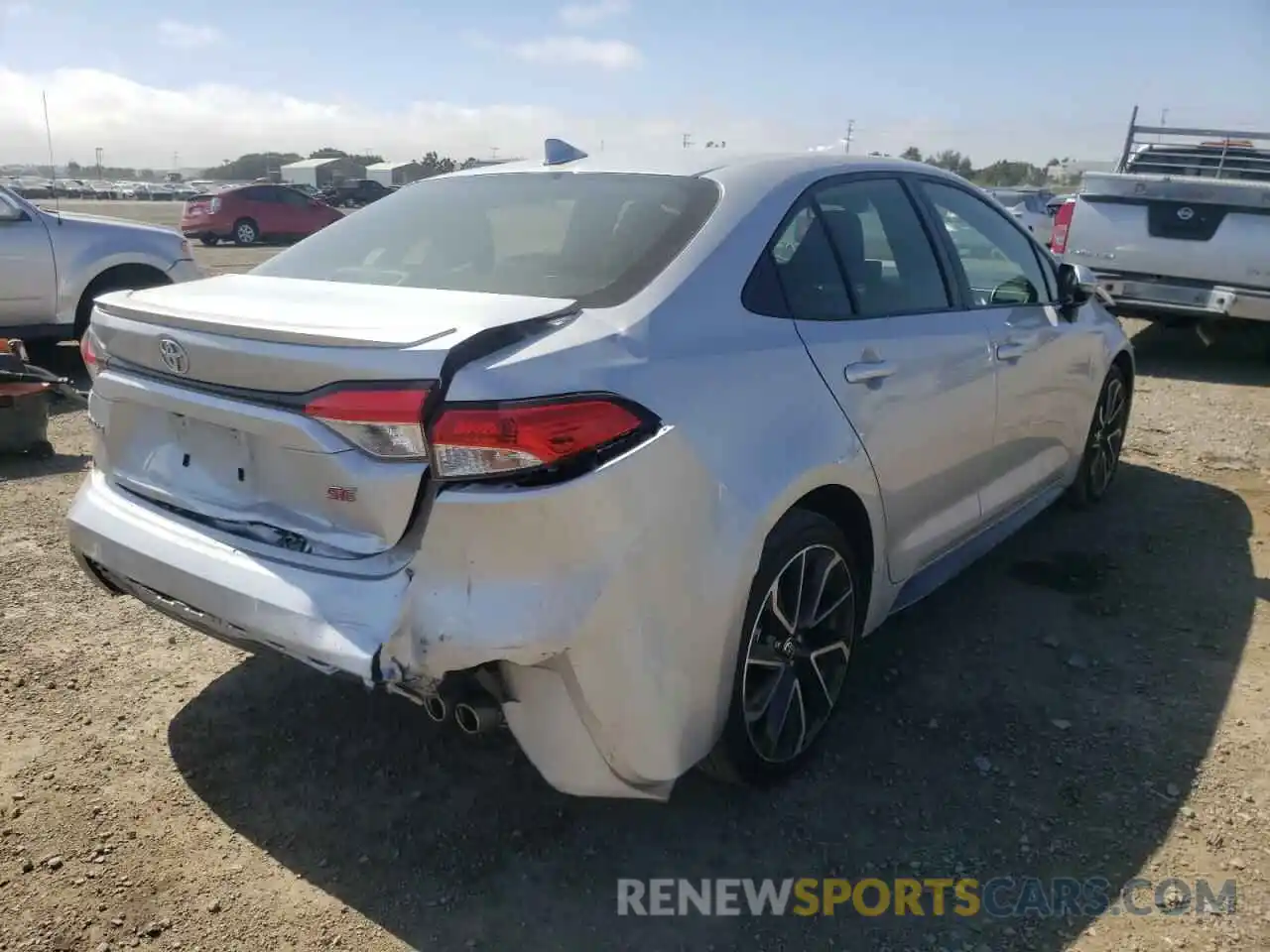 4 Photograph of a damaged car JTDS4MCE1NJ084214 TOYOTA COROLLA 2022