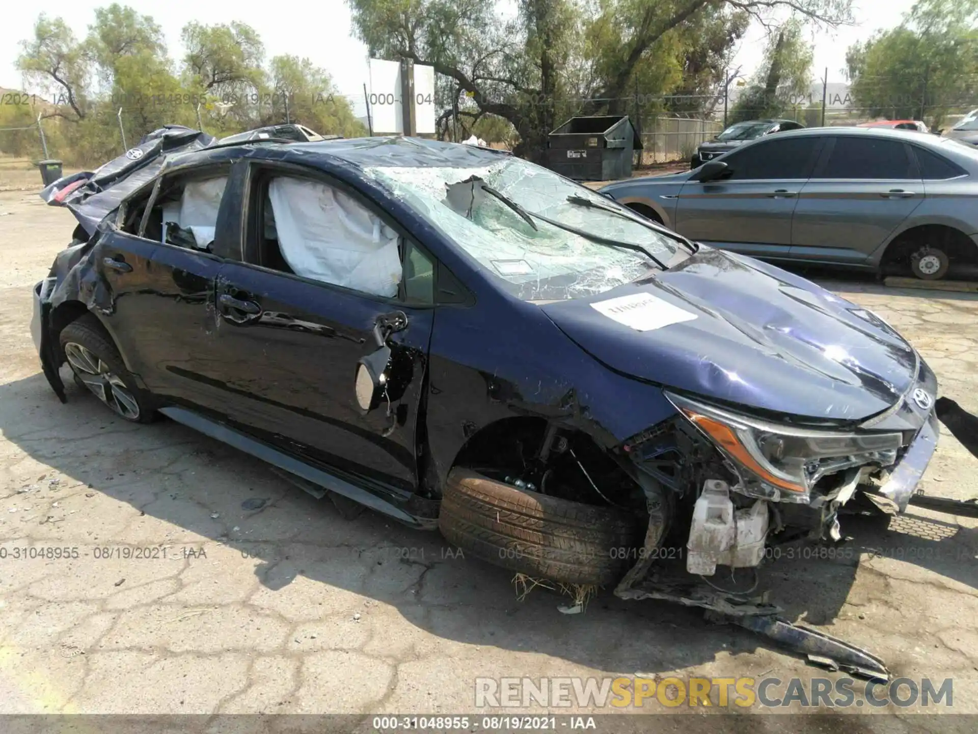 1 Photograph of a damaged car JTDS4MCE1NJ084343 TOYOTA COROLLA 2022