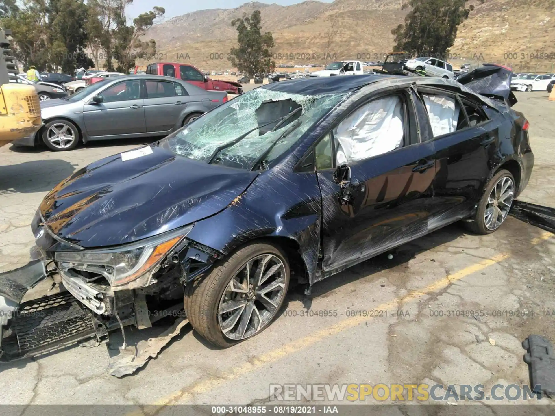 2 Photograph of a damaged car JTDS4MCE1NJ084343 TOYOTA COROLLA 2022