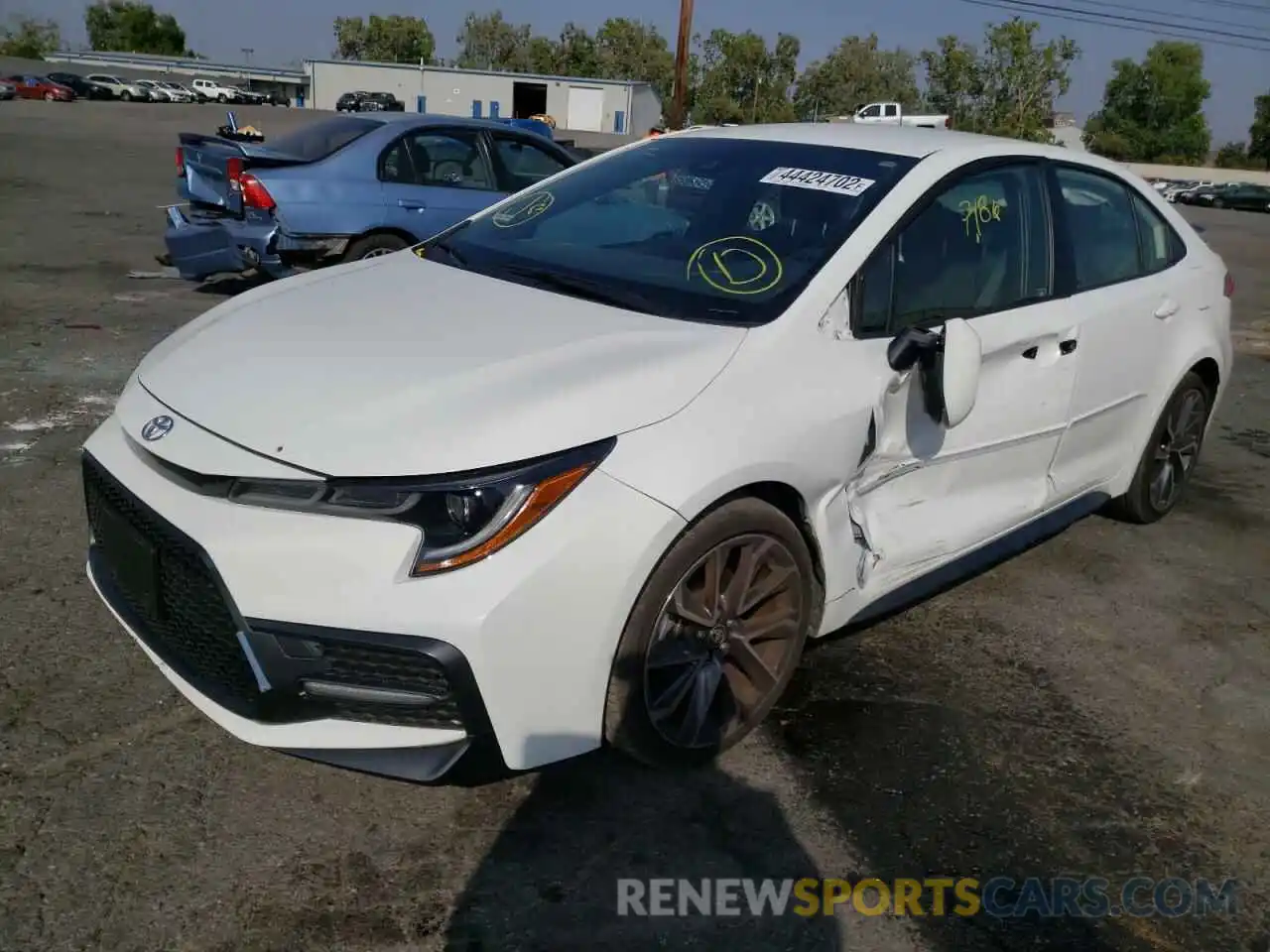 2 Photograph of a damaged car JTDS4MCE1NJ086772 TOYOTA COROLLA 2022