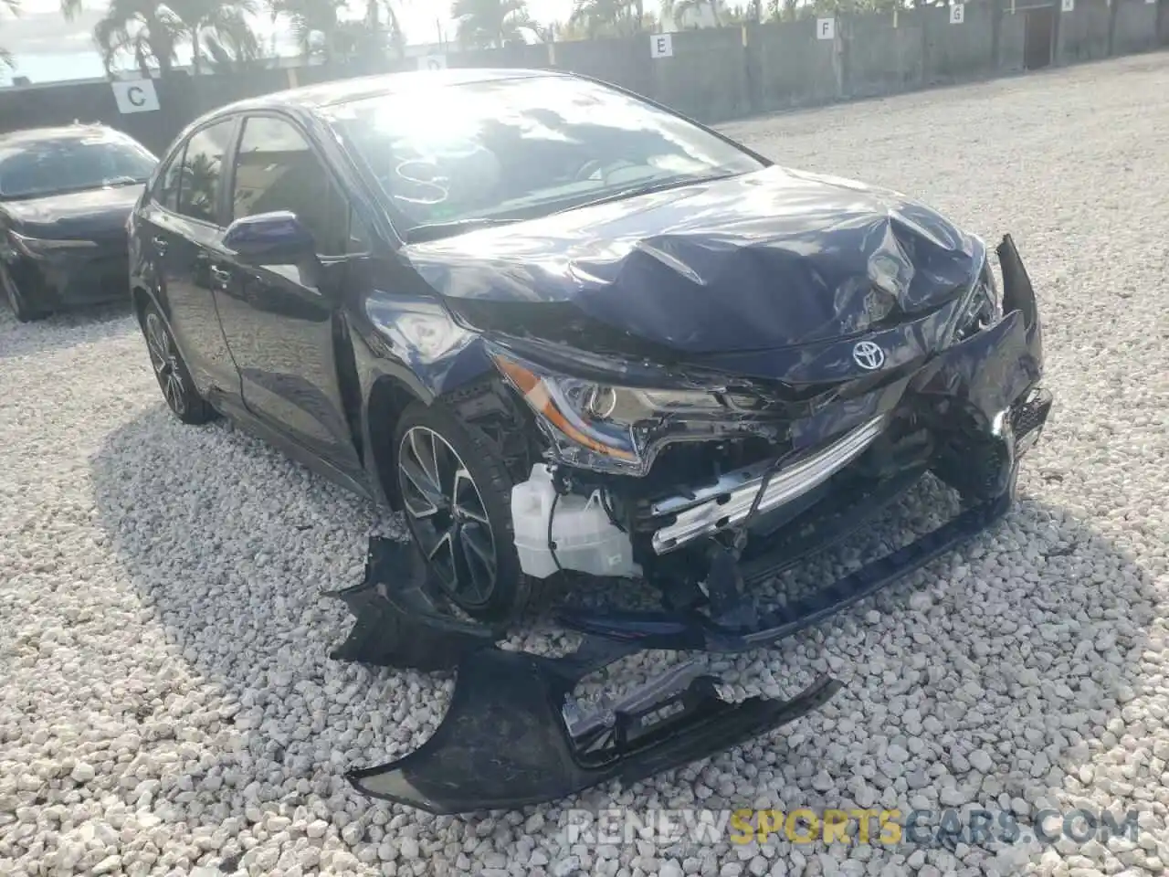 1 Photograph of a damaged car JTDS4MCE1NJ087520 TOYOTA COROLLA 2022