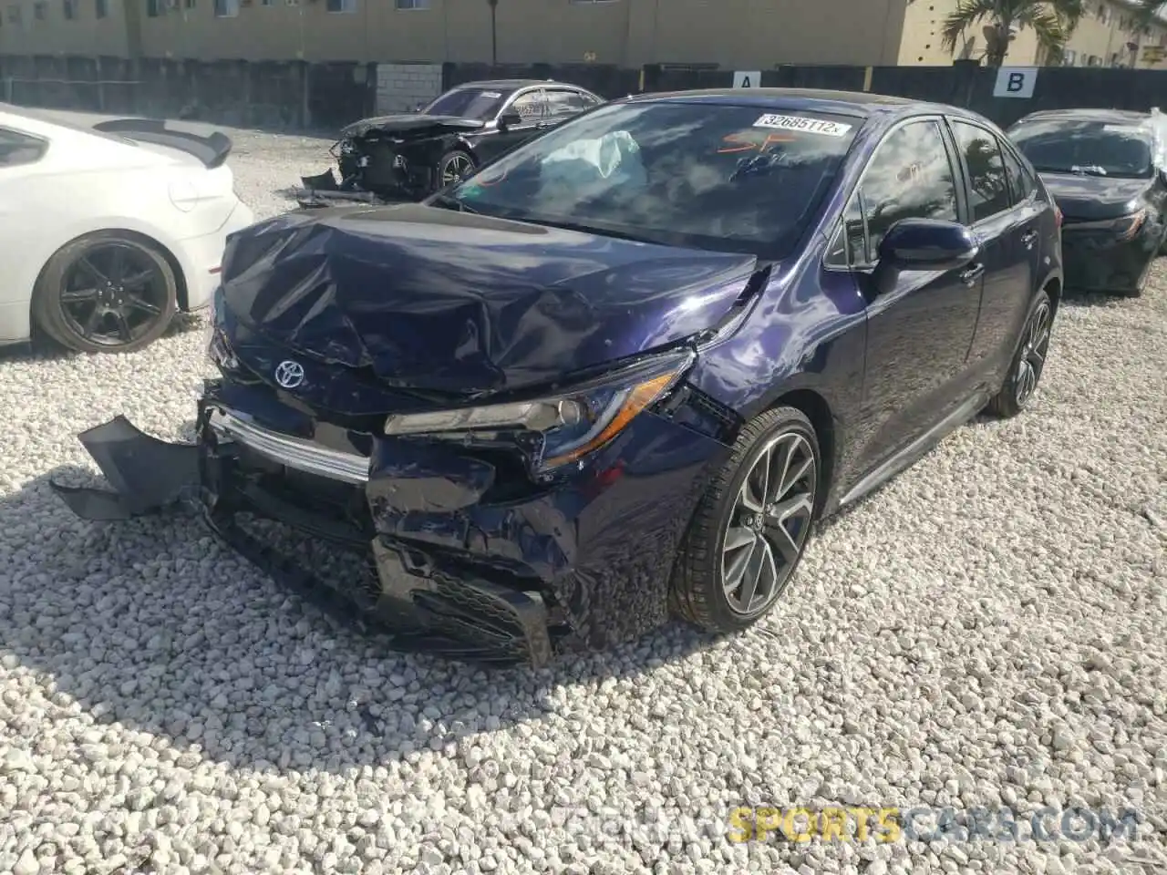 2 Photograph of a damaged car JTDS4MCE1NJ087520 TOYOTA COROLLA 2022