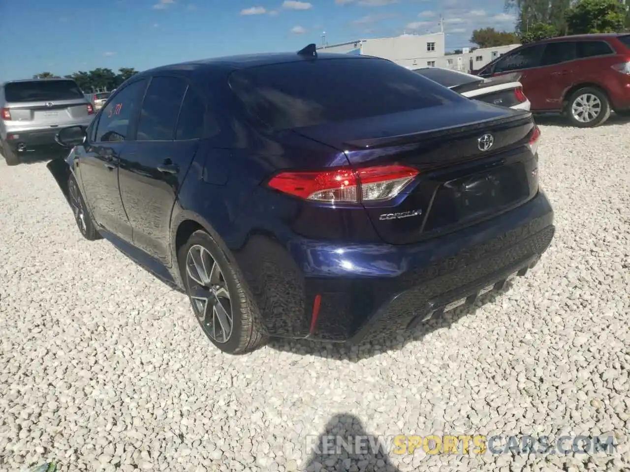 3 Photograph of a damaged car JTDS4MCE1NJ087520 TOYOTA COROLLA 2022