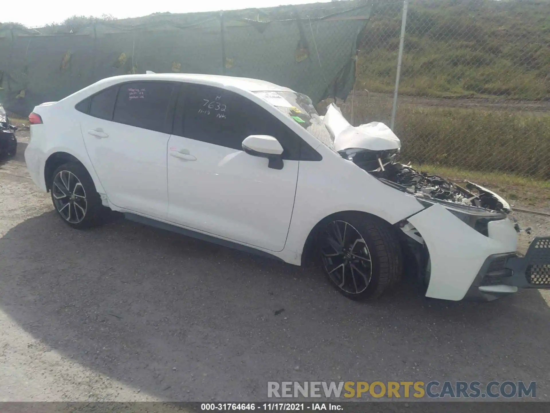 1 Photograph of a damaged car JTDS4MCE1NJ087632 TOYOTA COROLLA 2022