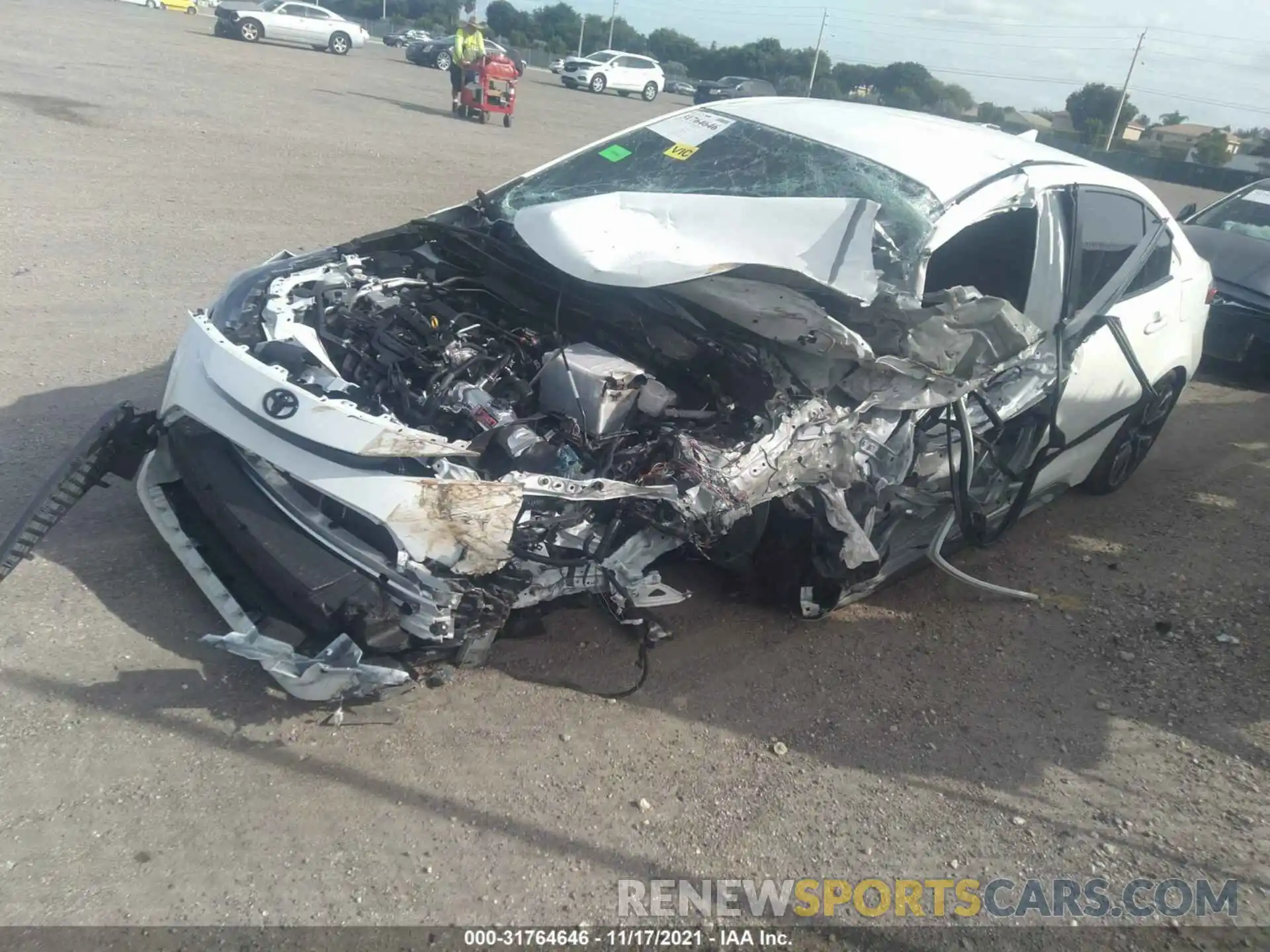 2 Photograph of a damaged car JTDS4MCE1NJ087632 TOYOTA COROLLA 2022