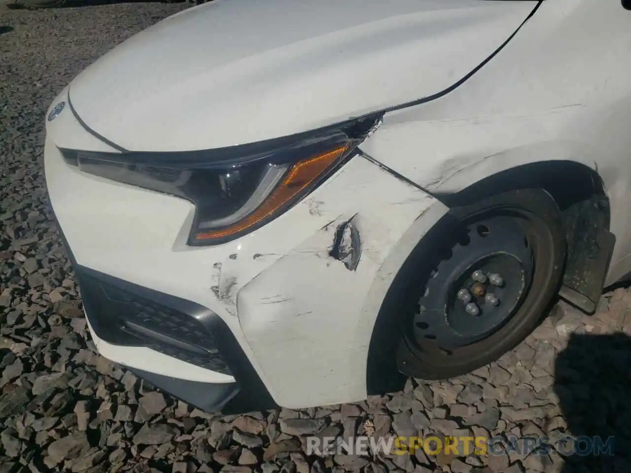 9 Photograph of a damaged car JTDS4MCE1NJ088506 TOYOTA COROLLA 2022