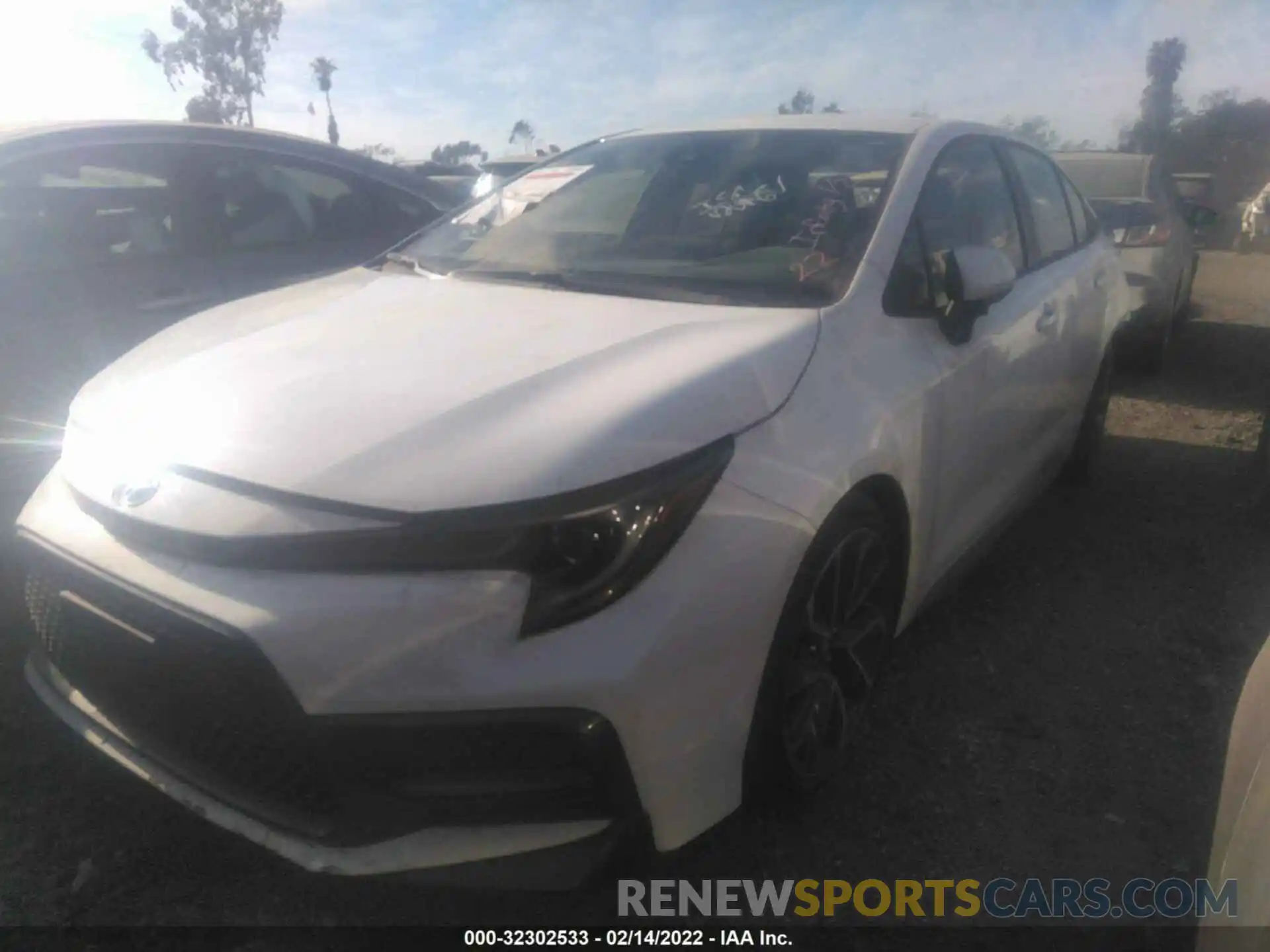 2 Photograph of a damaged car JTDS4MCE1NJ088750 TOYOTA COROLLA 2022