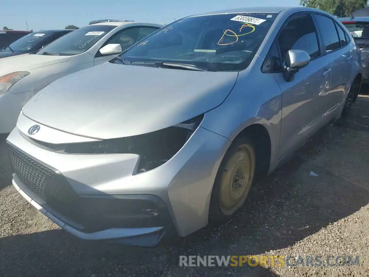 2 Photograph of a damaged car JTDS4MCE1NJ091261 TOYOTA COROLLA 2022