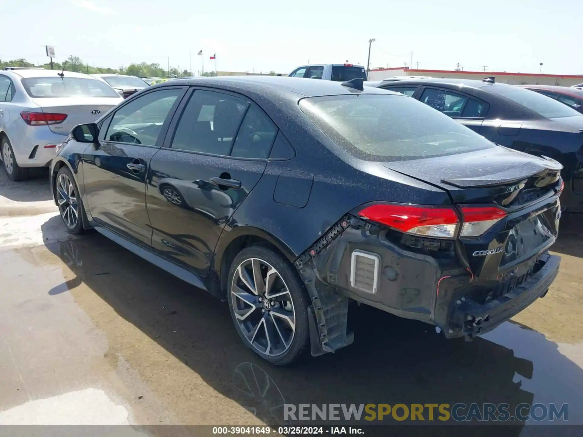 3 Photograph of a damaged car JTDS4MCE1NJ093298 TOYOTA COROLLA 2022