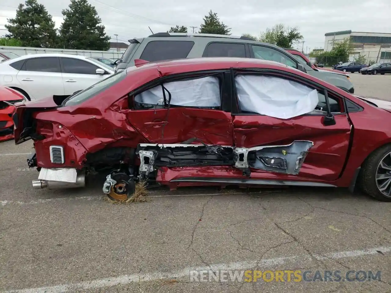 9 Photograph of a damaged car JTDS4MCE1NJ093351 TOYOTA COROLLA 2022