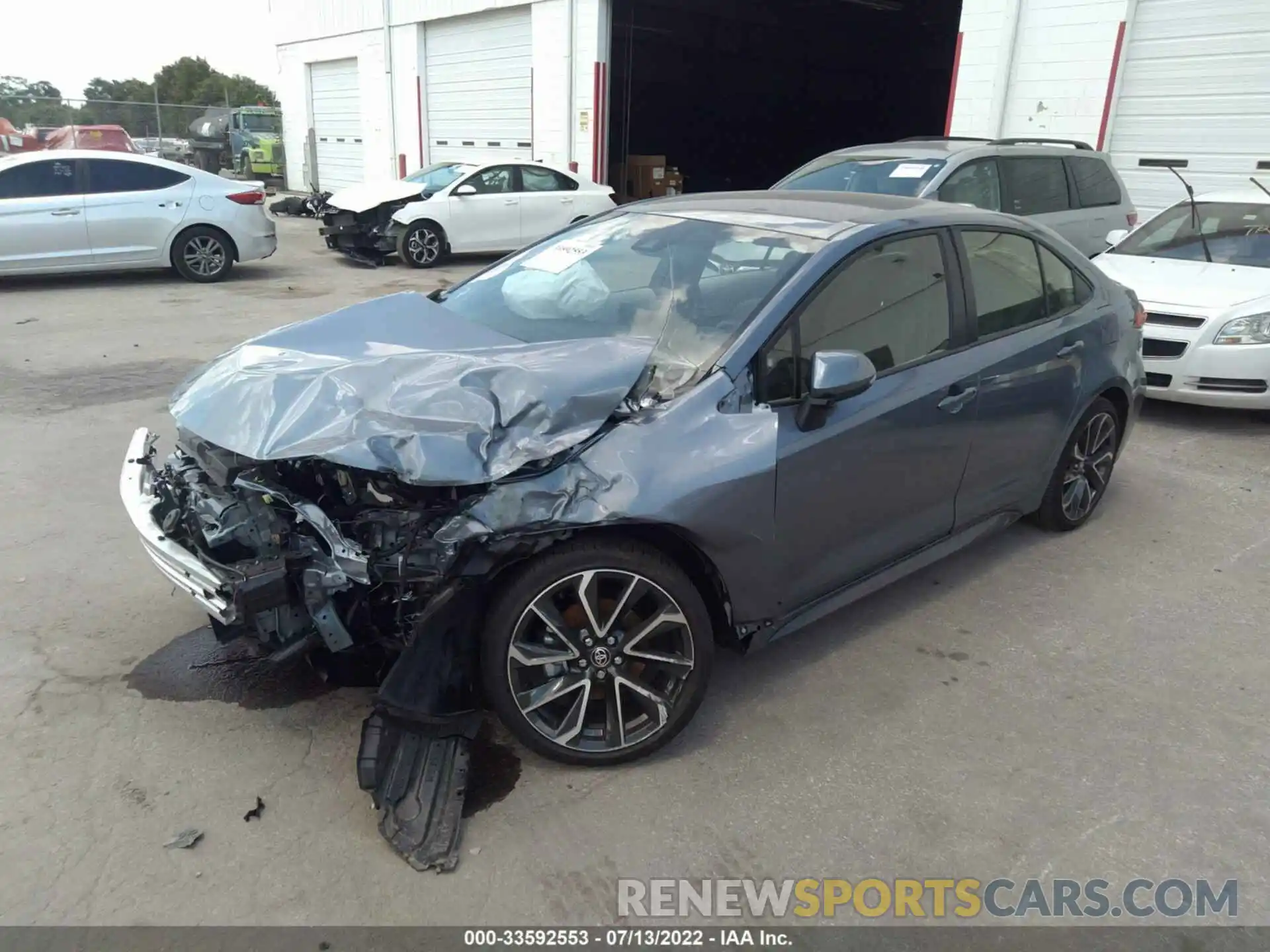 2 Photograph of a damaged car JTDS4MCE1NJ095407 TOYOTA COROLLA 2022