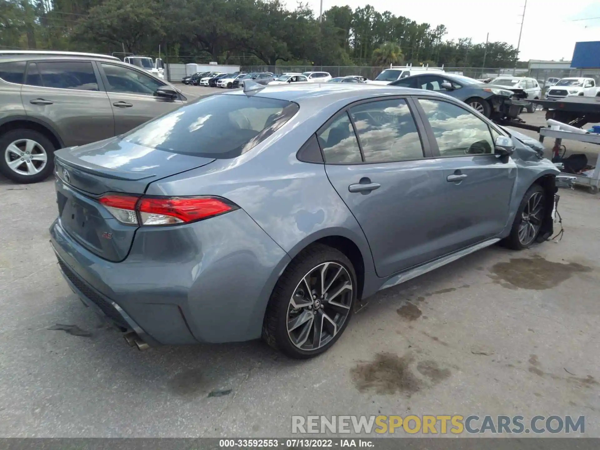 4 Photograph of a damaged car JTDS4MCE1NJ095407 TOYOTA COROLLA 2022