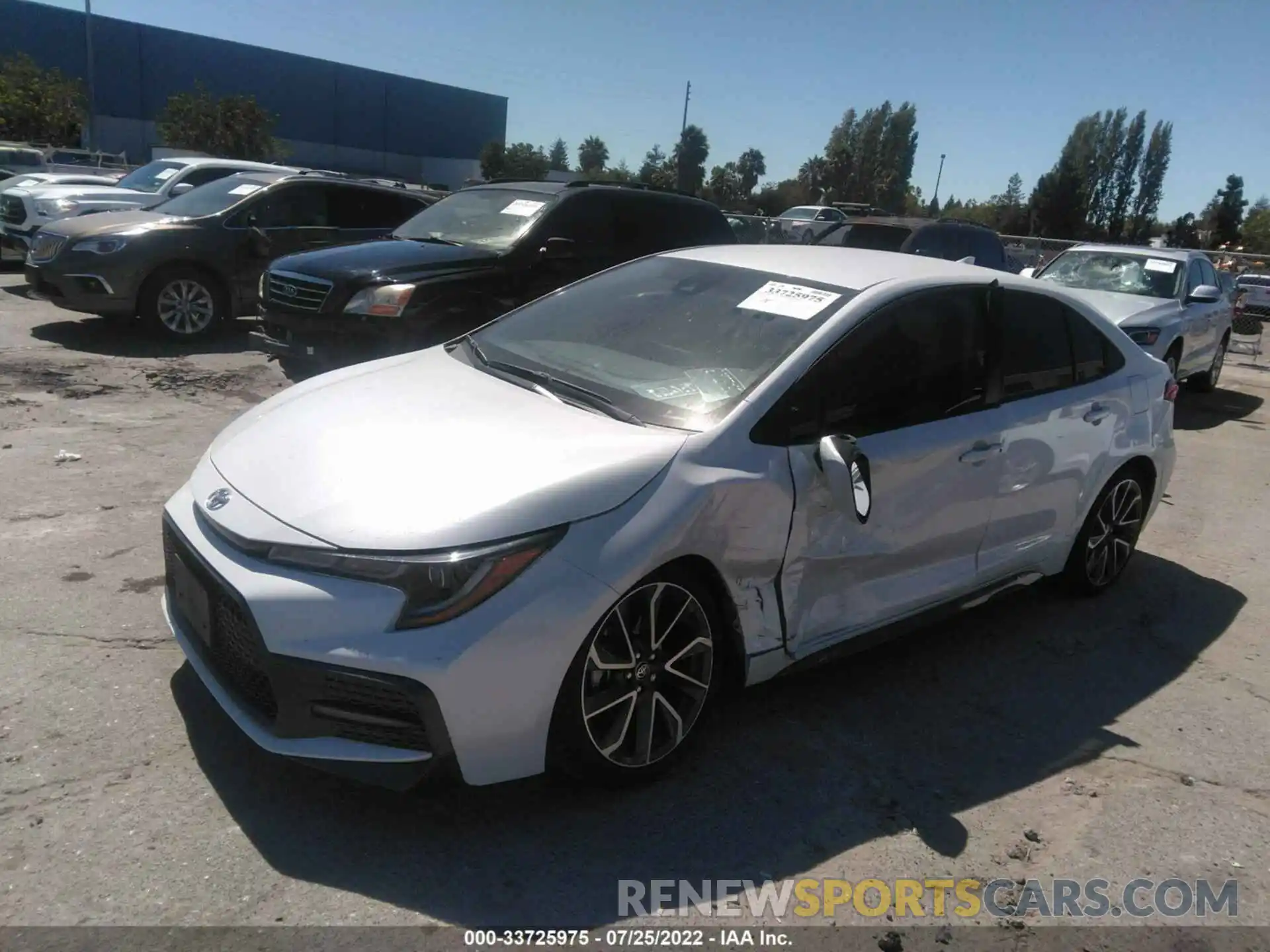 2 Photograph of a damaged car JTDS4MCE2N3504017 TOYOTA COROLLA 2022