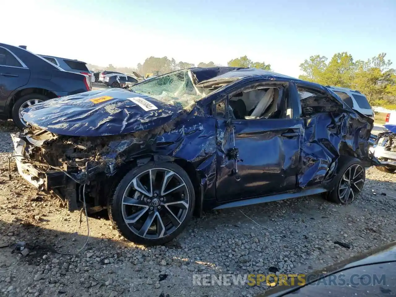 1 Photograph of a damaged car JTDS4MCE2NJ082701 TOYOTA COROLLA 2022