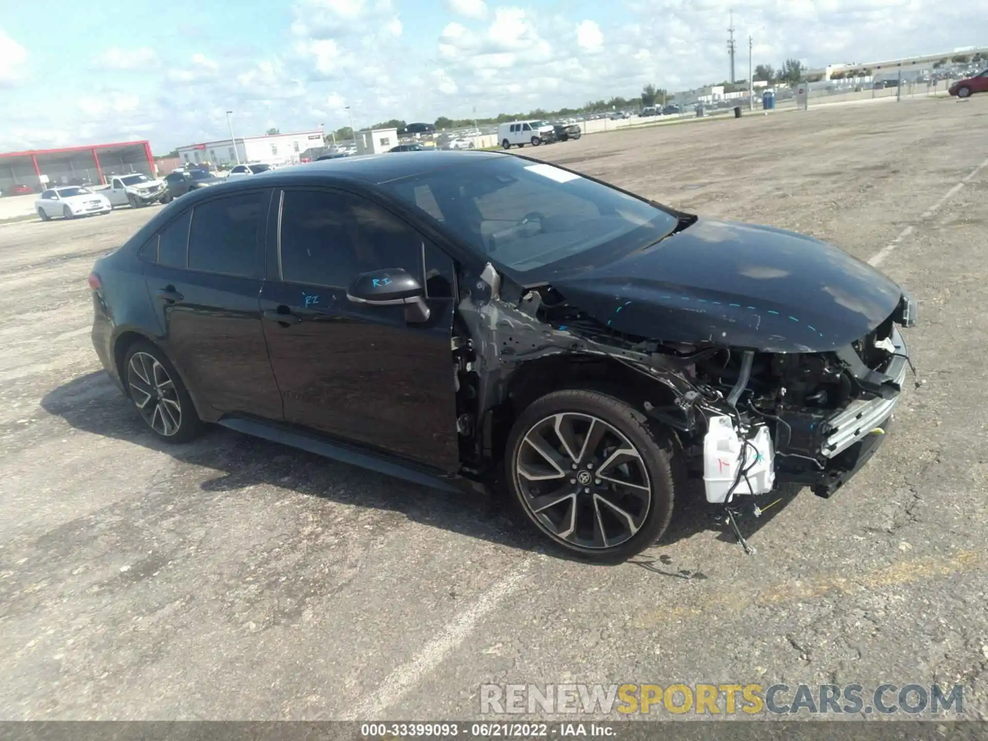 1 Photograph of a damaged car JTDS4MCE2NJ085890 TOYOTA COROLLA 2022