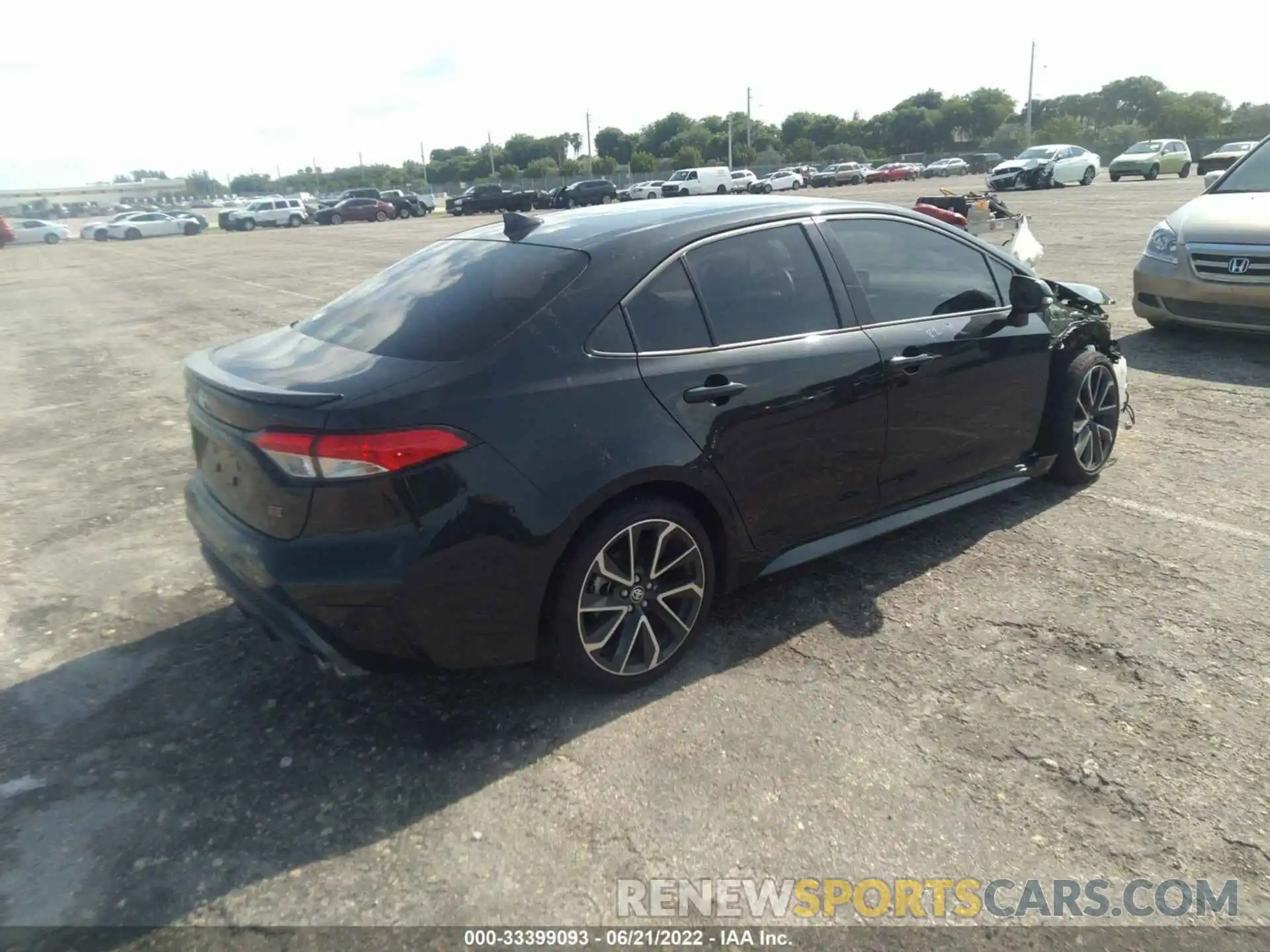 4 Photograph of a damaged car JTDS4MCE2NJ085890 TOYOTA COROLLA 2022