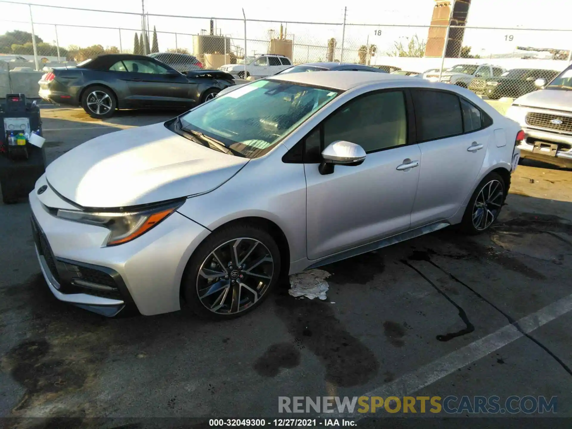 2 Photograph of a damaged car JTDS4MCE2NJ087350 TOYOTA COROLLA 2022