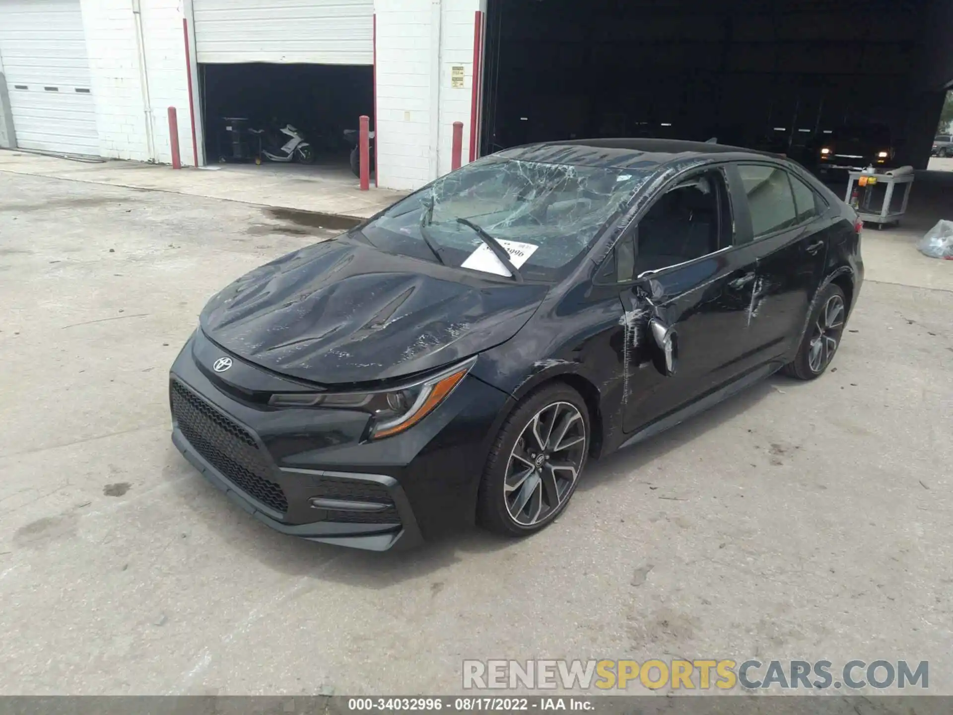 2 Photograph of a damaged car JTDS4MCE2NJ096033 TOYOTA COROLLA 2022