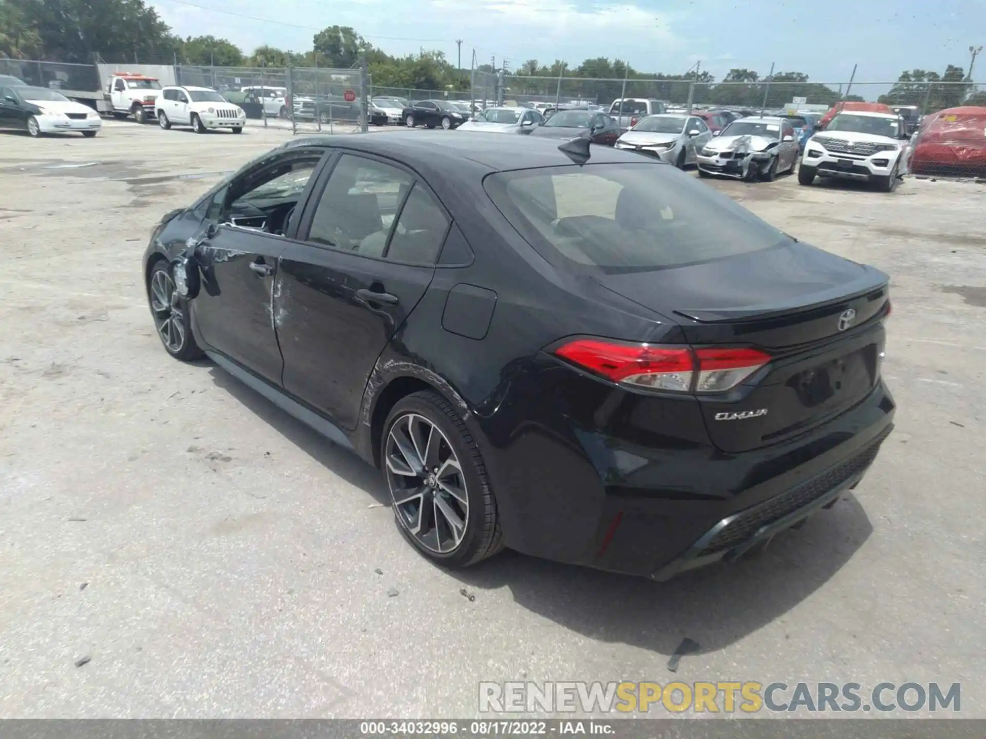 3 Photograph of a damaged car JTDS4MCE2NJ096033 TOYOTA COROLLA 2022