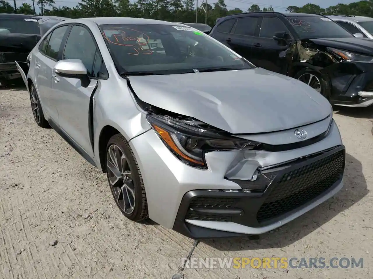 1 Photograph of a damaged car JTDS4MCE3N3500753 TOYOTA COROLLA 2022