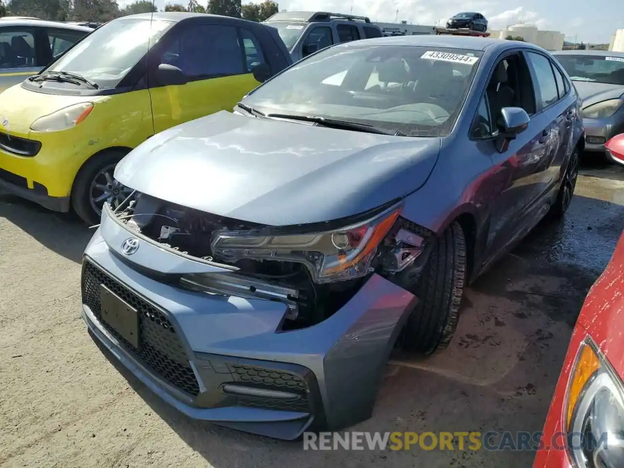 1 Photograph of a damaged car JTDS4MCE3N3509663 TOYOTA COROLLA 2022