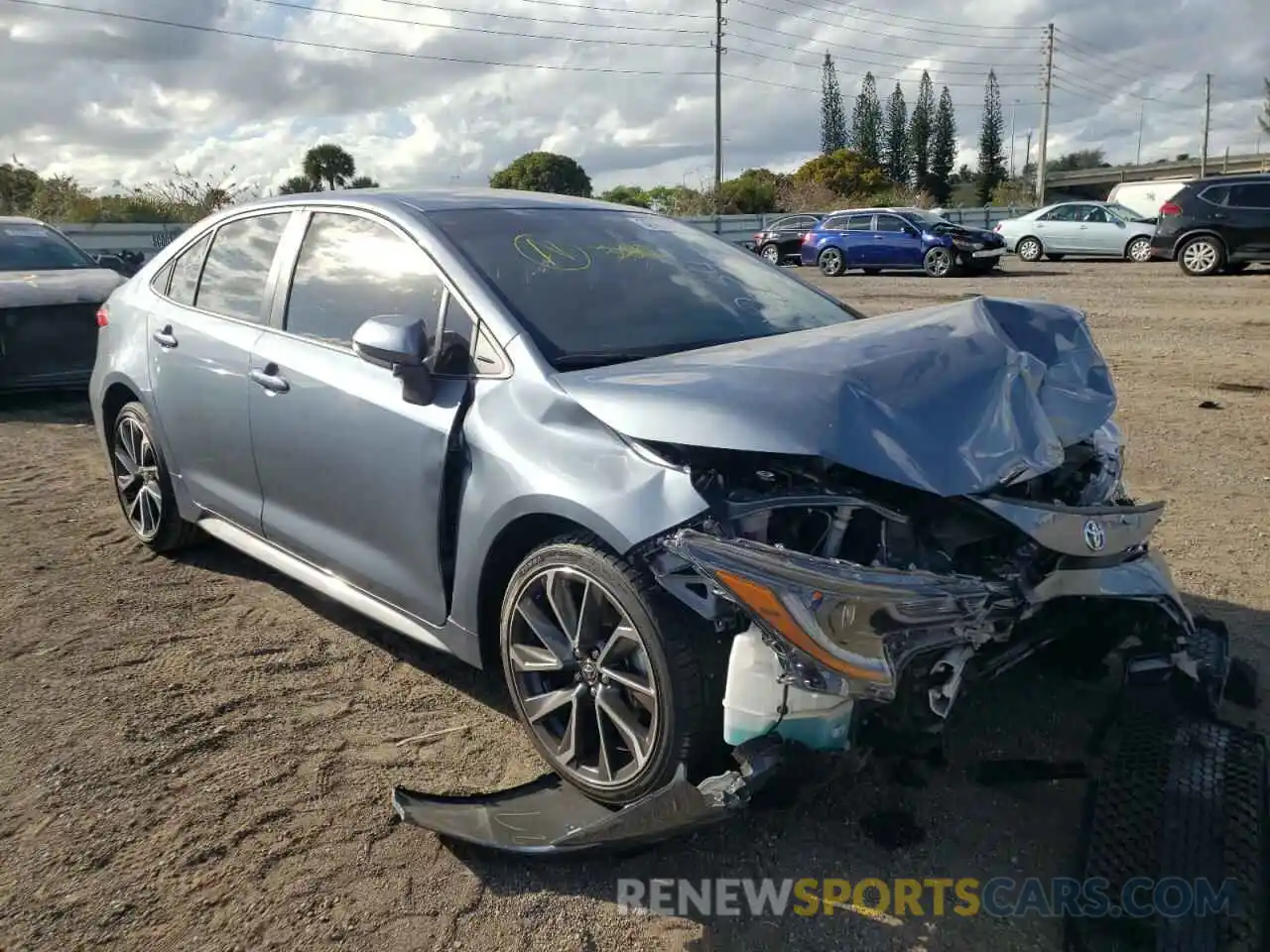 1 Photograph of a damaged car JTDS4MCE3NJ081234 TOYOTA COROLLA 2022