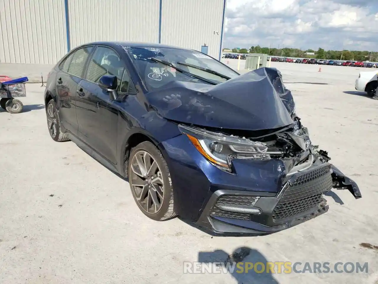 1 Photograph of a damaged car JTDS4MCE3NJ081413 TOYOTA COROLLA 2022