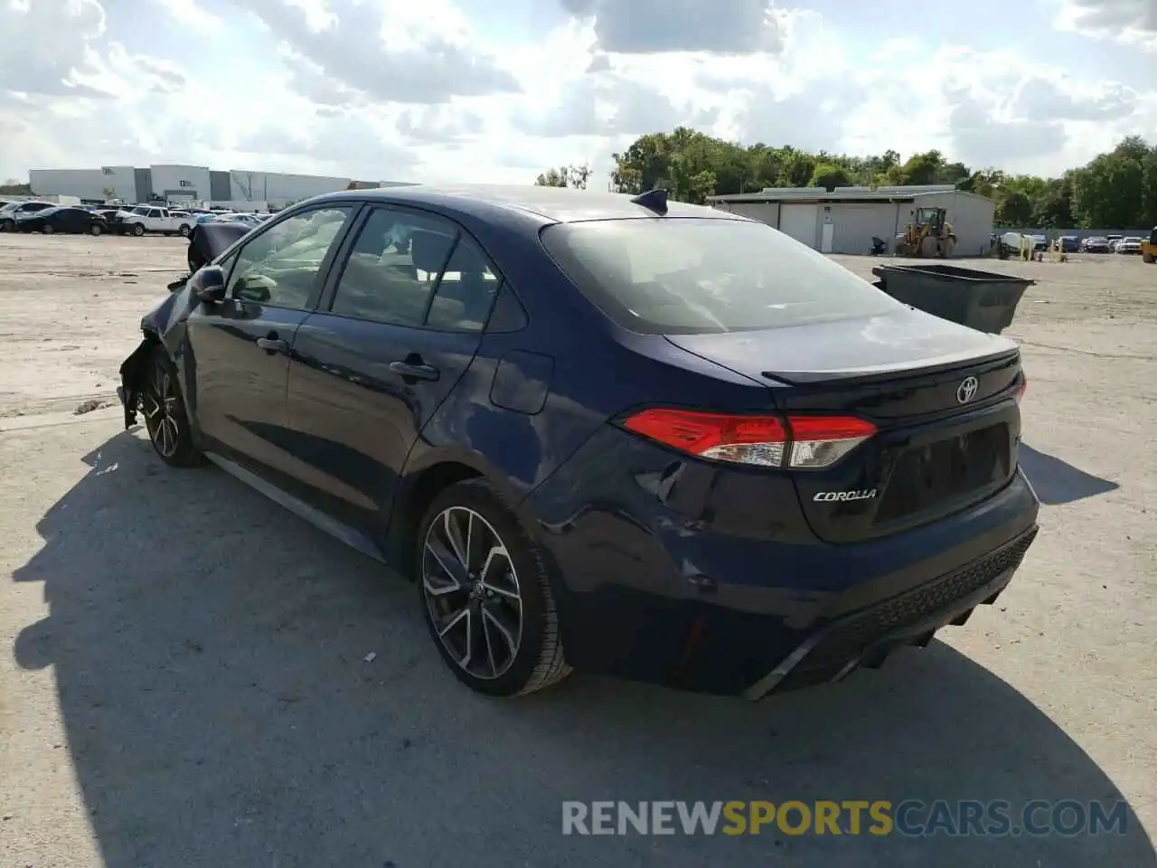 3 Photograph of a damaged car JTDS4MCE3NJ081413 TOYOTA COROLLA 2022