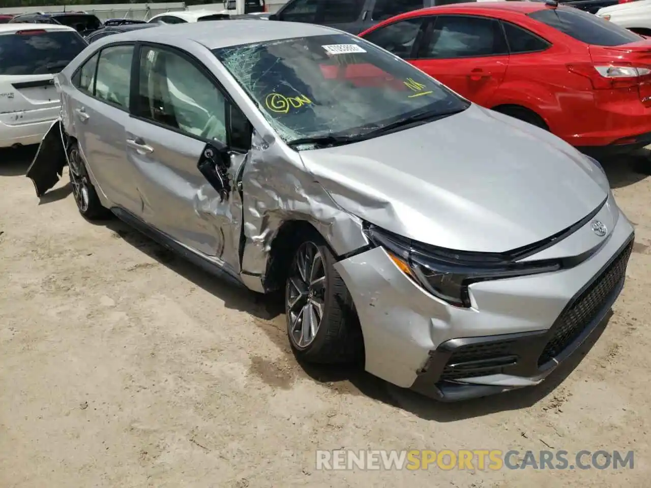 1 Photograph of a damaged car JTDS4MCE3NJ082383 TOYOTA COROLLA 2022