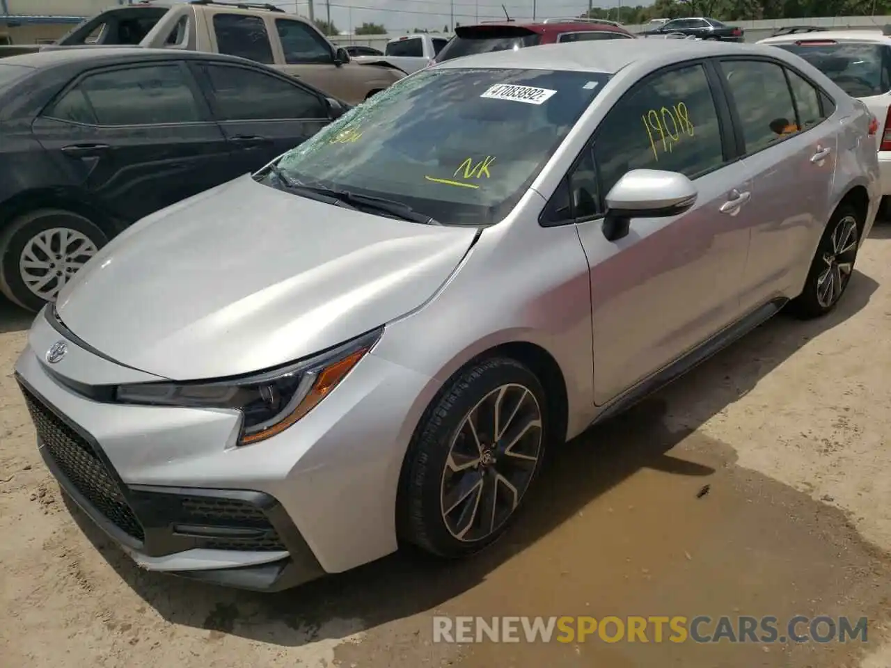 2 Photograph of a damaged car JTDS4MCE3NJ082383 TOYOTA COROLLA 2022