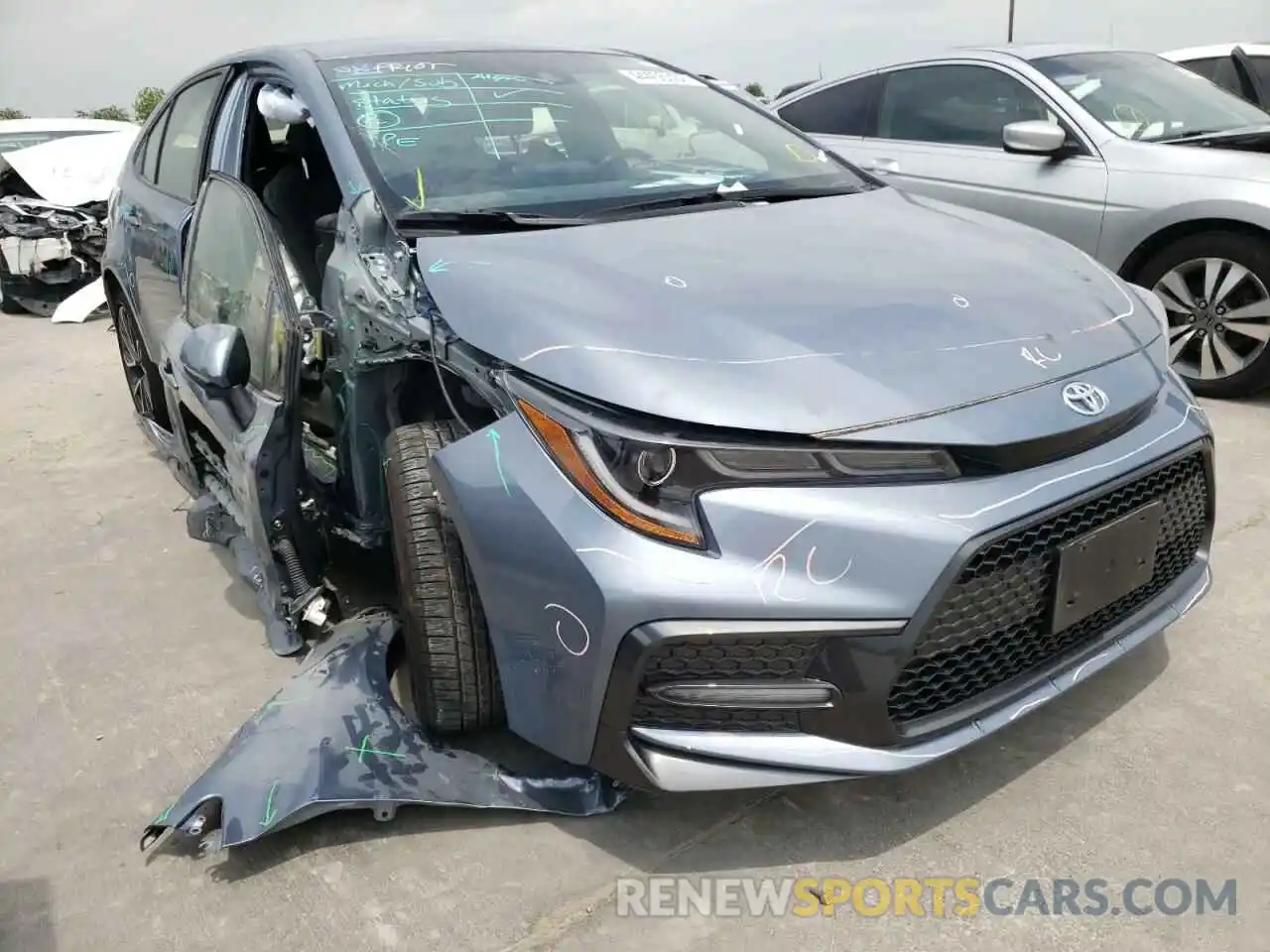 1 Photograph of a damaged car JTDS4MCE3NJ082609 TOYOTA COROLLA 2022