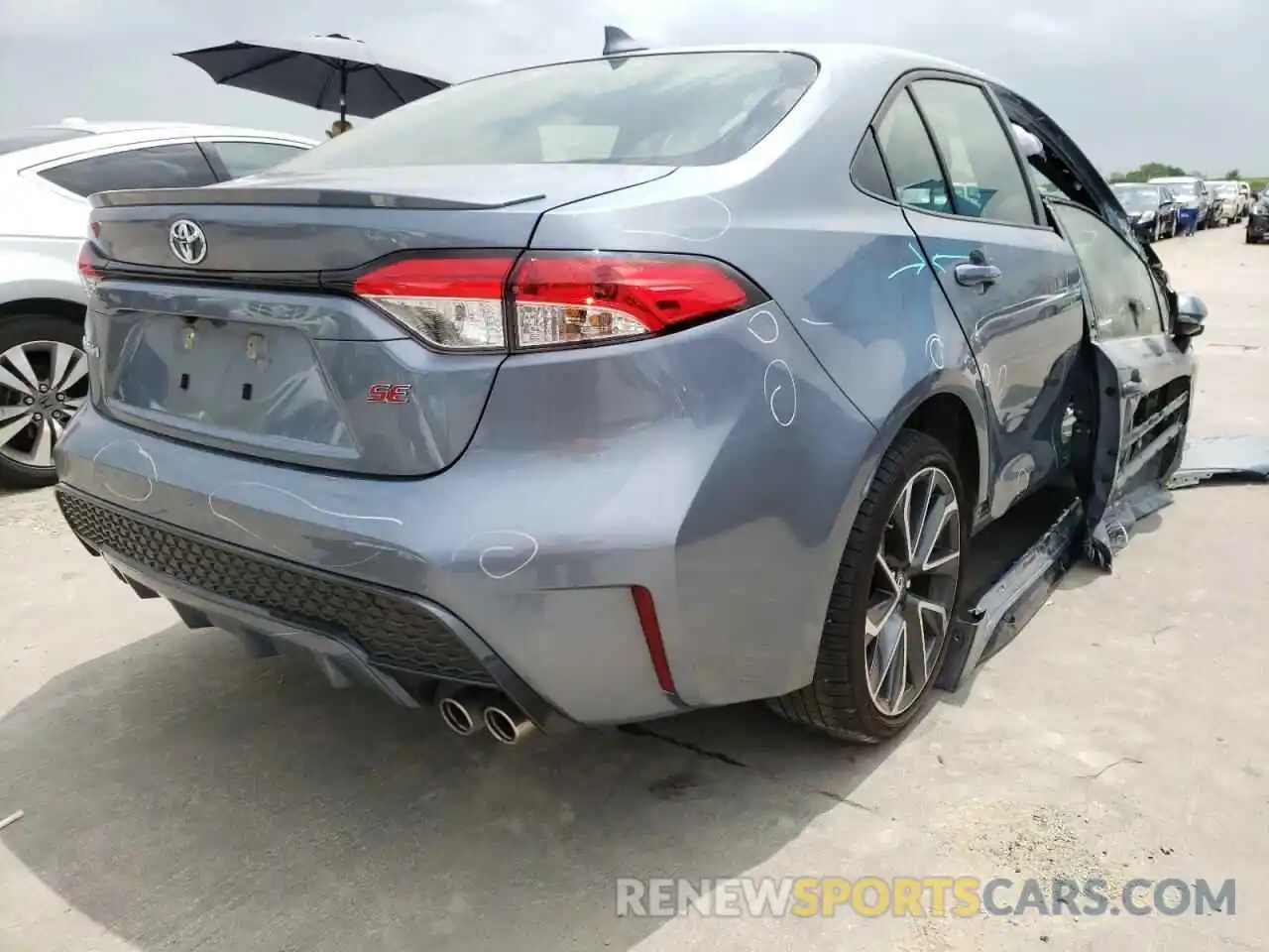 4 Photograph of a damaged car JTDS4MCE3NJ082609 TOYOTA COROLLA 2022