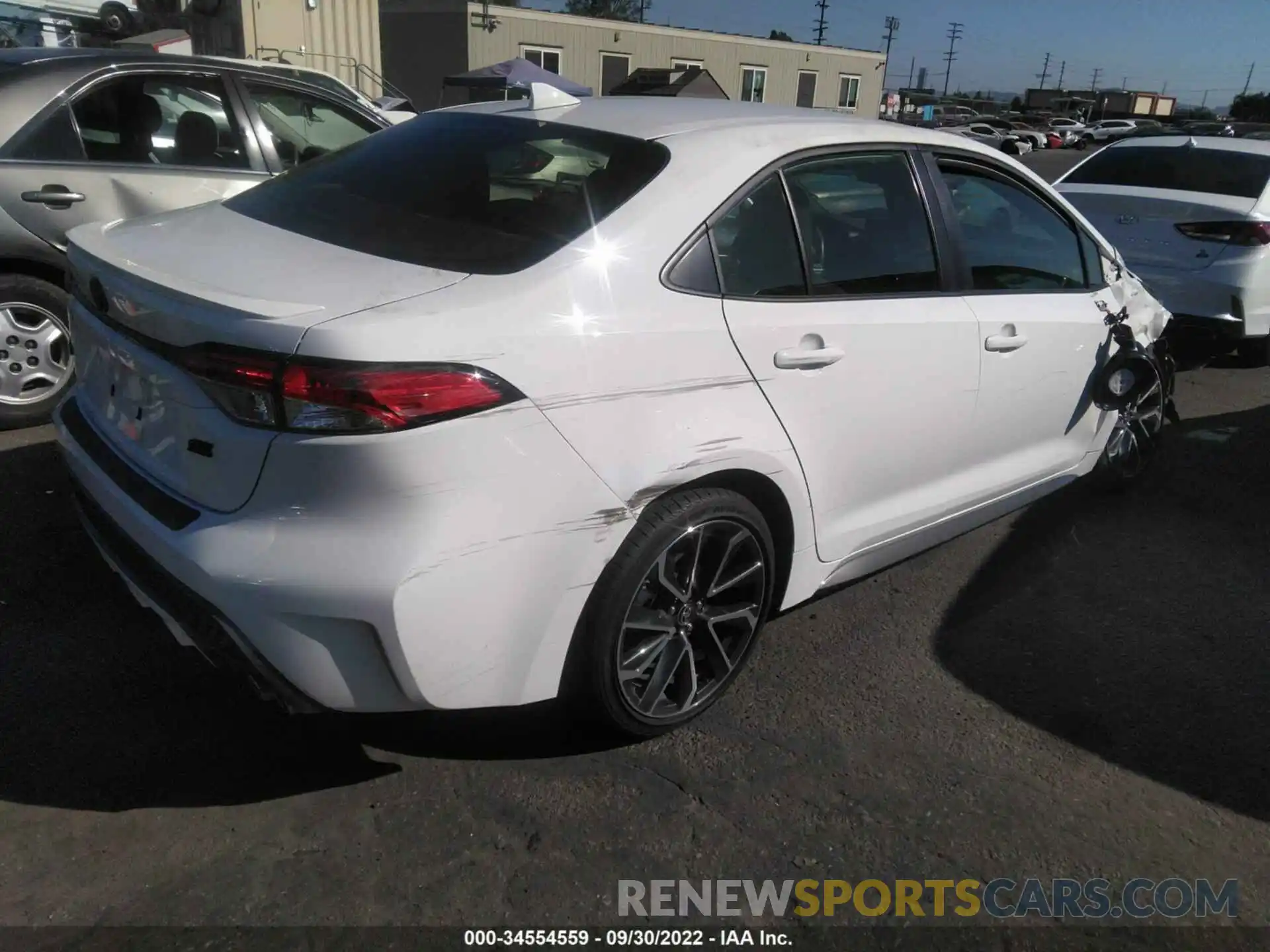 4 Photograph of a damaged car JTDS4MCE3NJ085350 TOYOTA COROLLA 2022