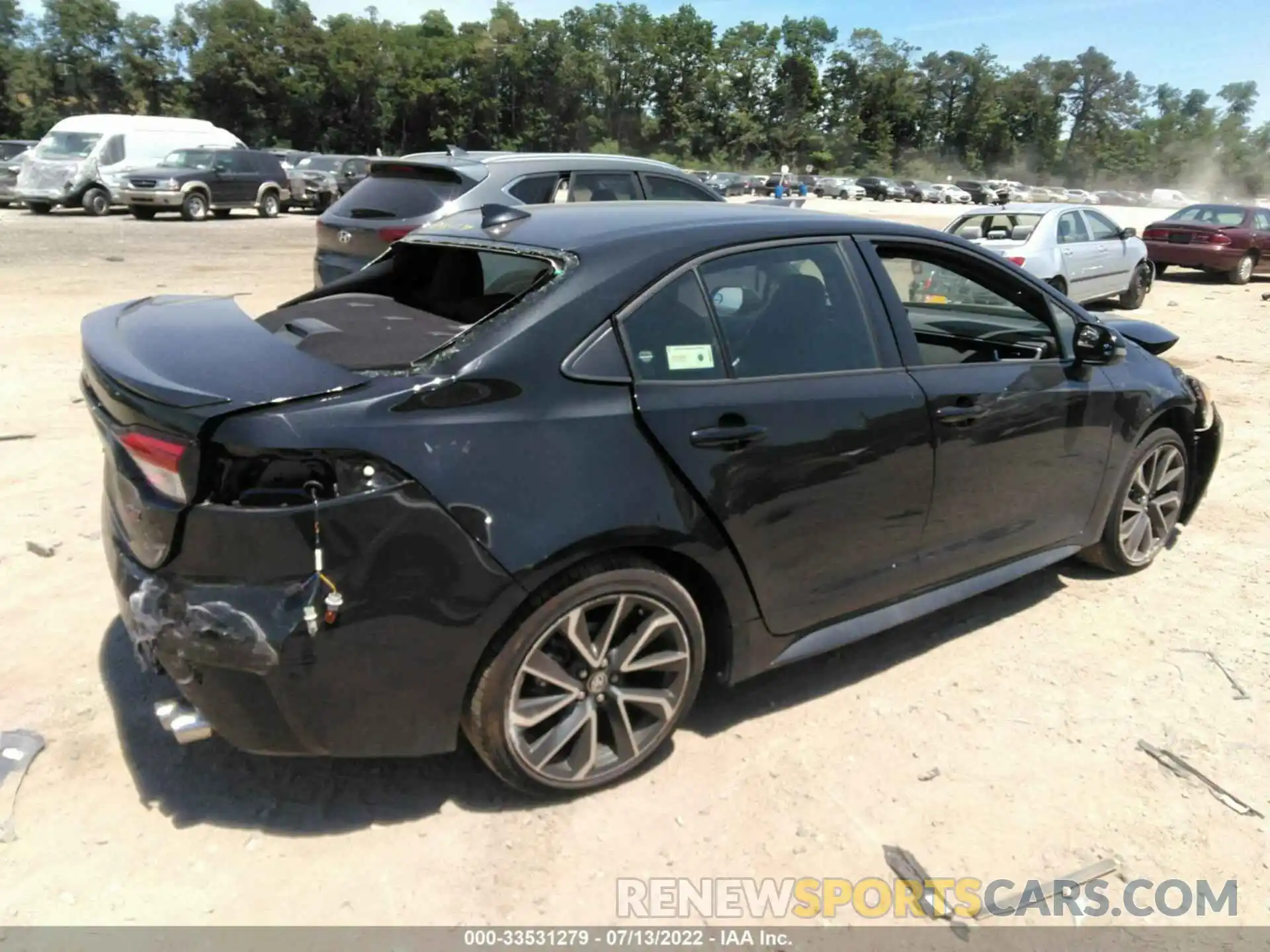 4 Photograph of a damaged car JTDS4MCE3NJ090032 TOYOTA COROLLA 2022