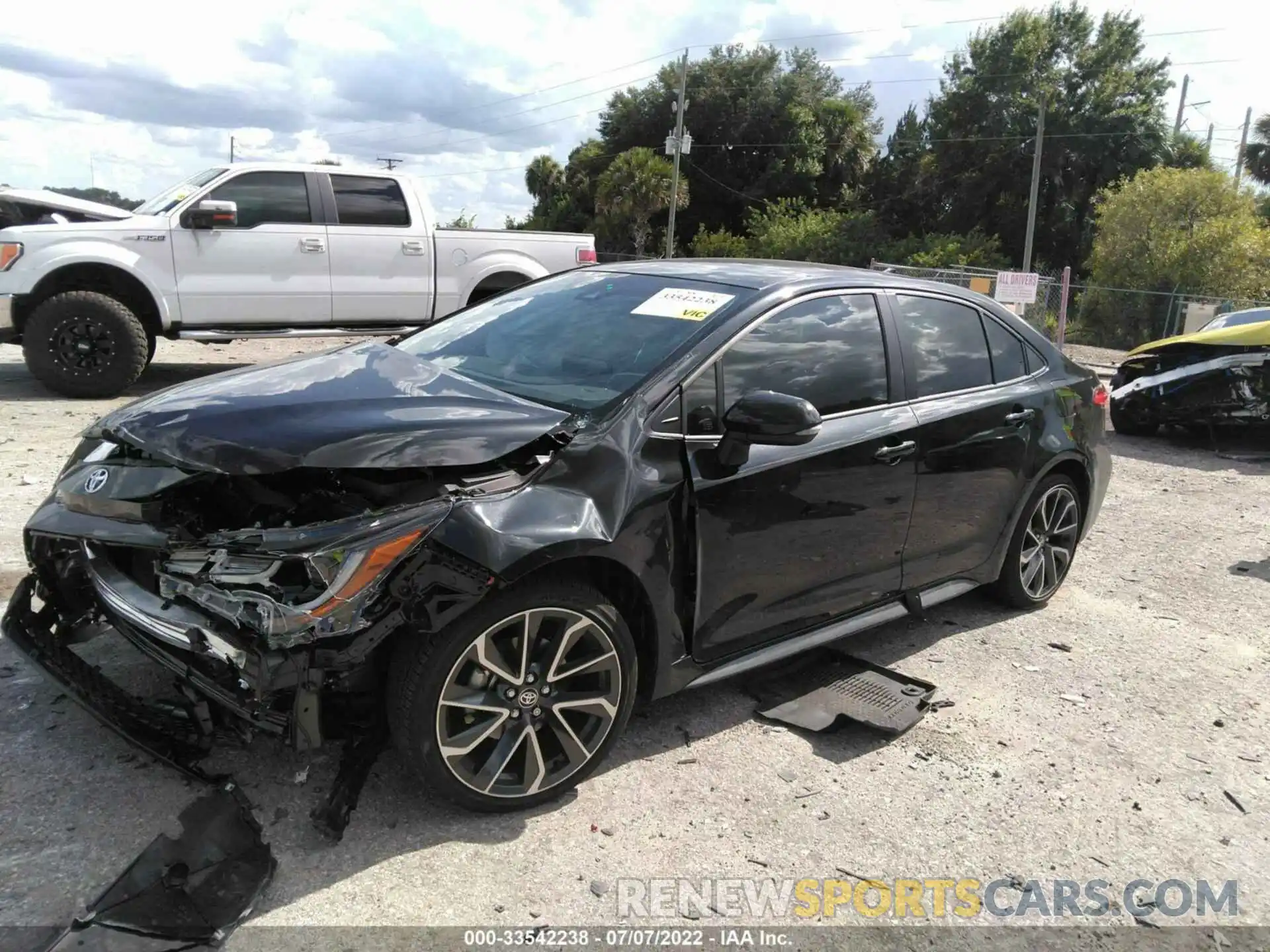 2 Photograph of a damaged car JTDS4MCE3NJ091066 TOYOTA COROLLA 2022