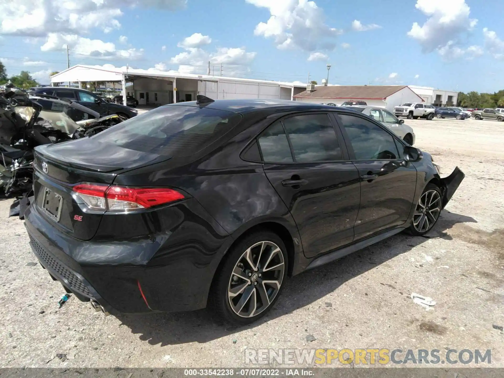 4 Photograph of a damaged car JTDS4MCE3NJ091066 TOYOTA COROLLA 2022