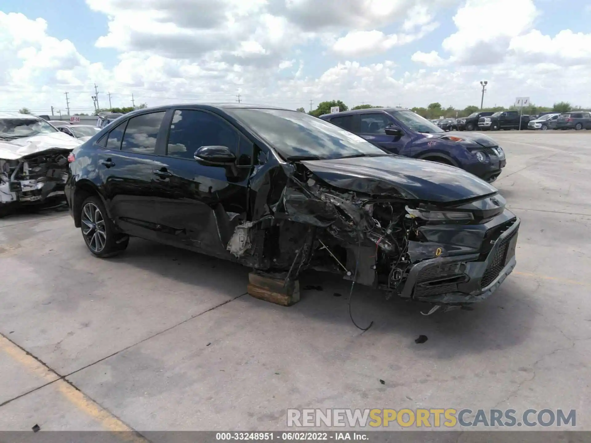 1 Photograph of a damaged car JTDS4MCE3NJ091911 TOYOTA COROLLA 2022