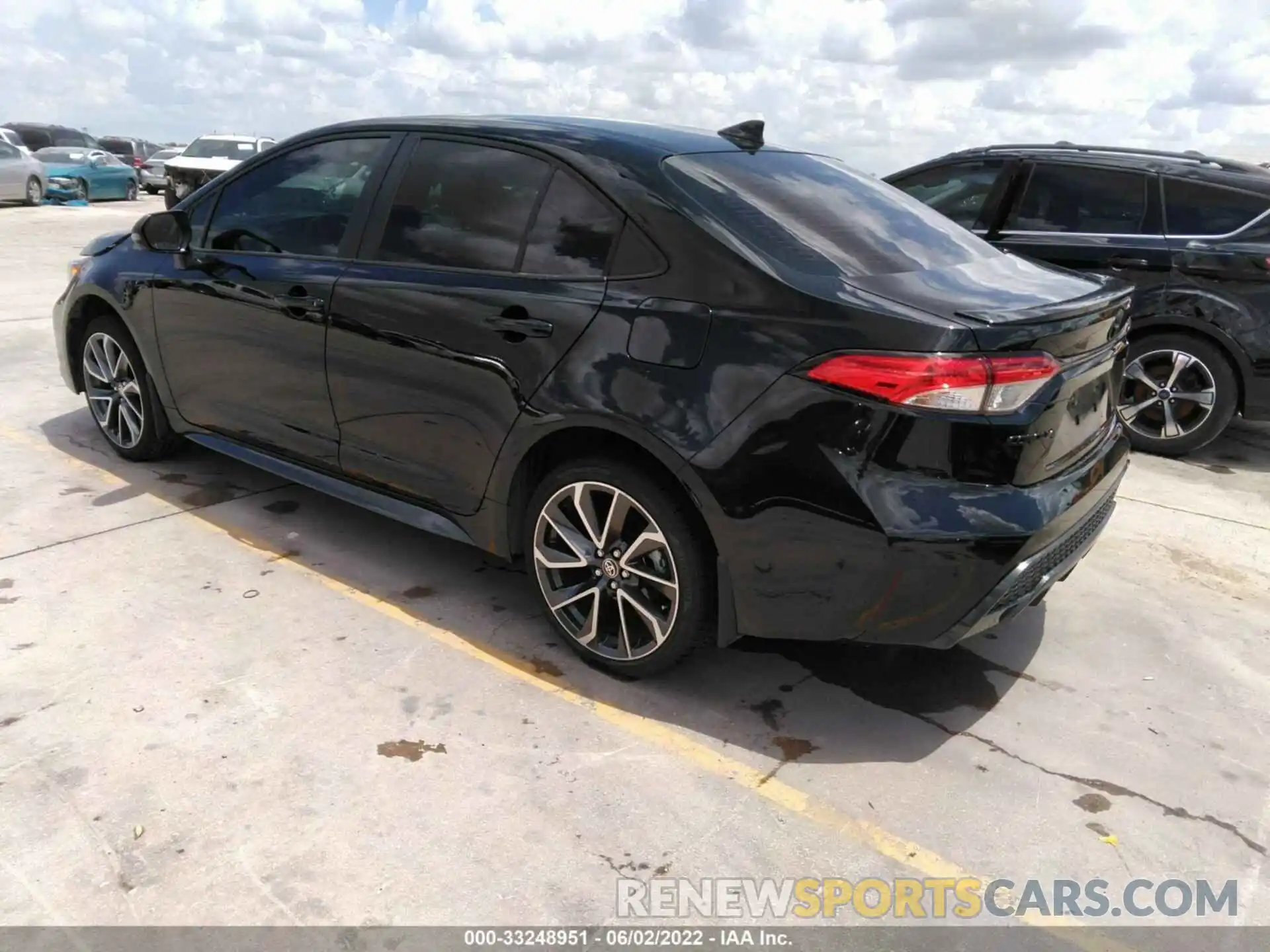 3 Photograph of a damaged car JTDS4MCE3NJ091911 TOYOTA COROLLA 2022